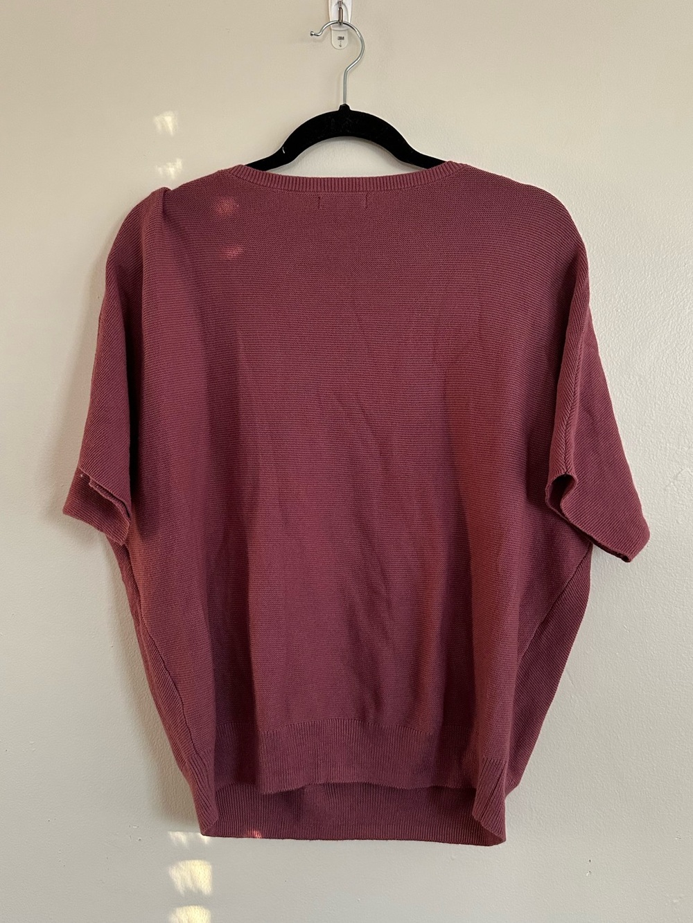 Quince Lightweight Cotton Cashmere Link-Stitch Dolman Sweater Size S - Picture 3 of 5